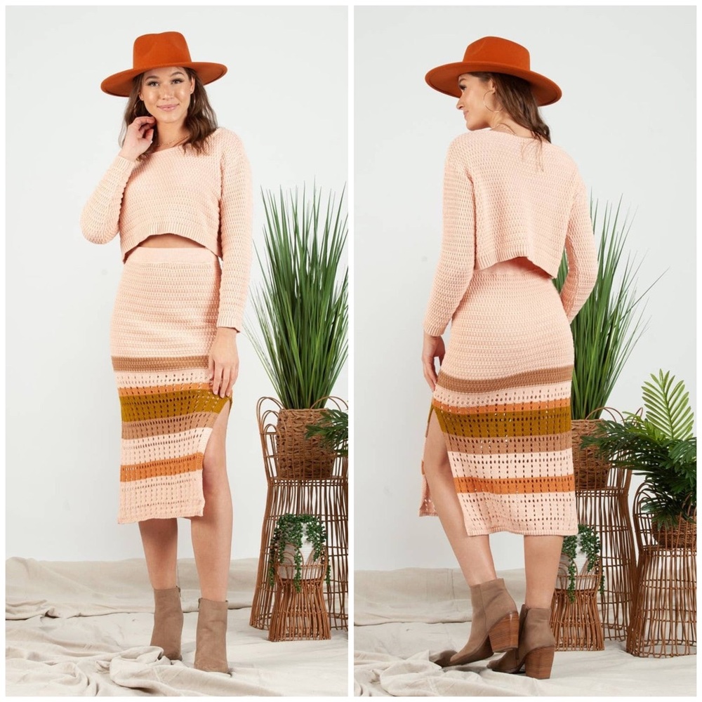 NWOT LUCCA Naomi Sweater and Skirt Set
